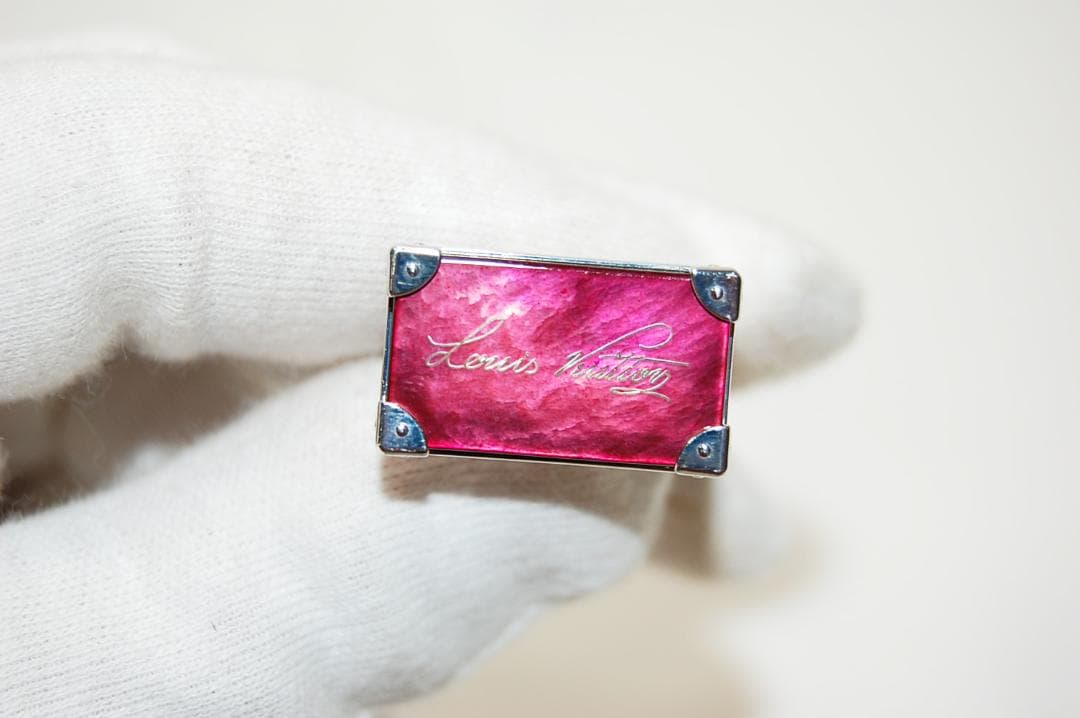 ルイヴィトン　ブドントゥ　マンシェット　シニアチュール　カフス　（レッド系）