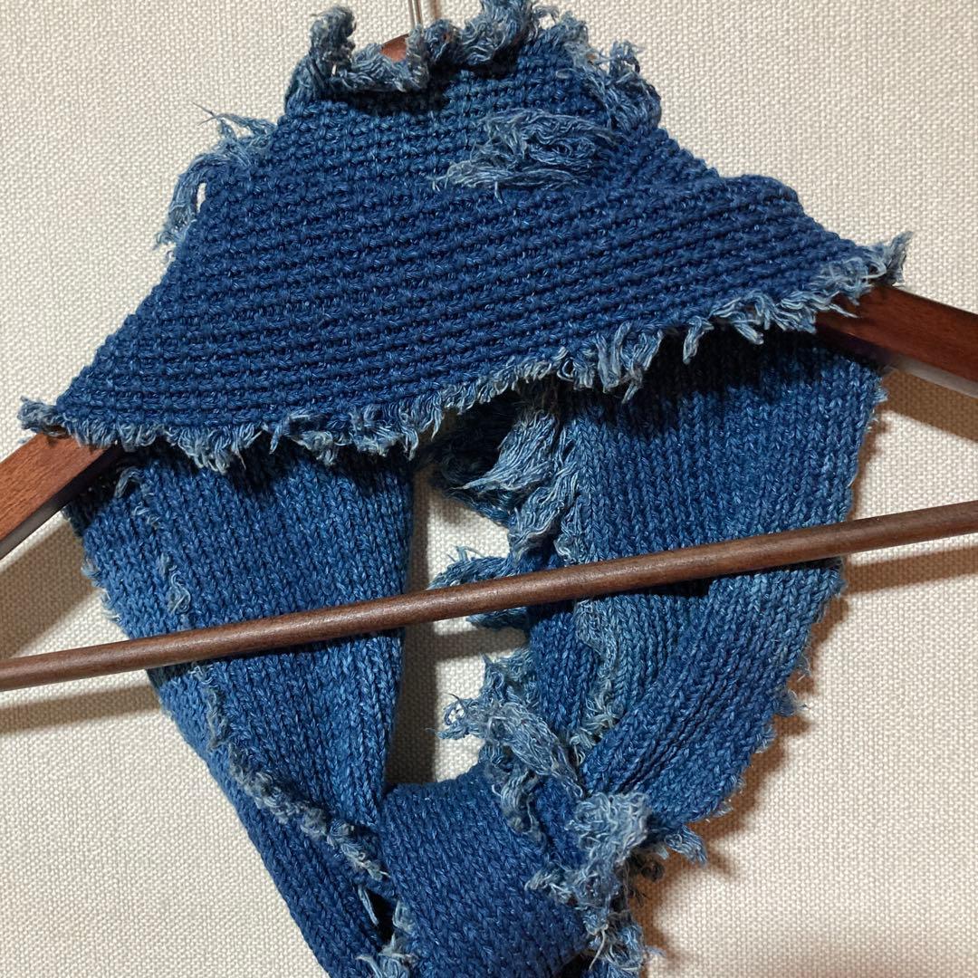 希少 70s usa コットンストール インディゴ ロサンゼルス製 ビンテージ