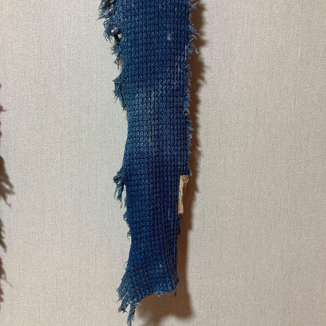 希少 70s usa コットンストール インディゴ ロサンゼルス製 ビンテージ