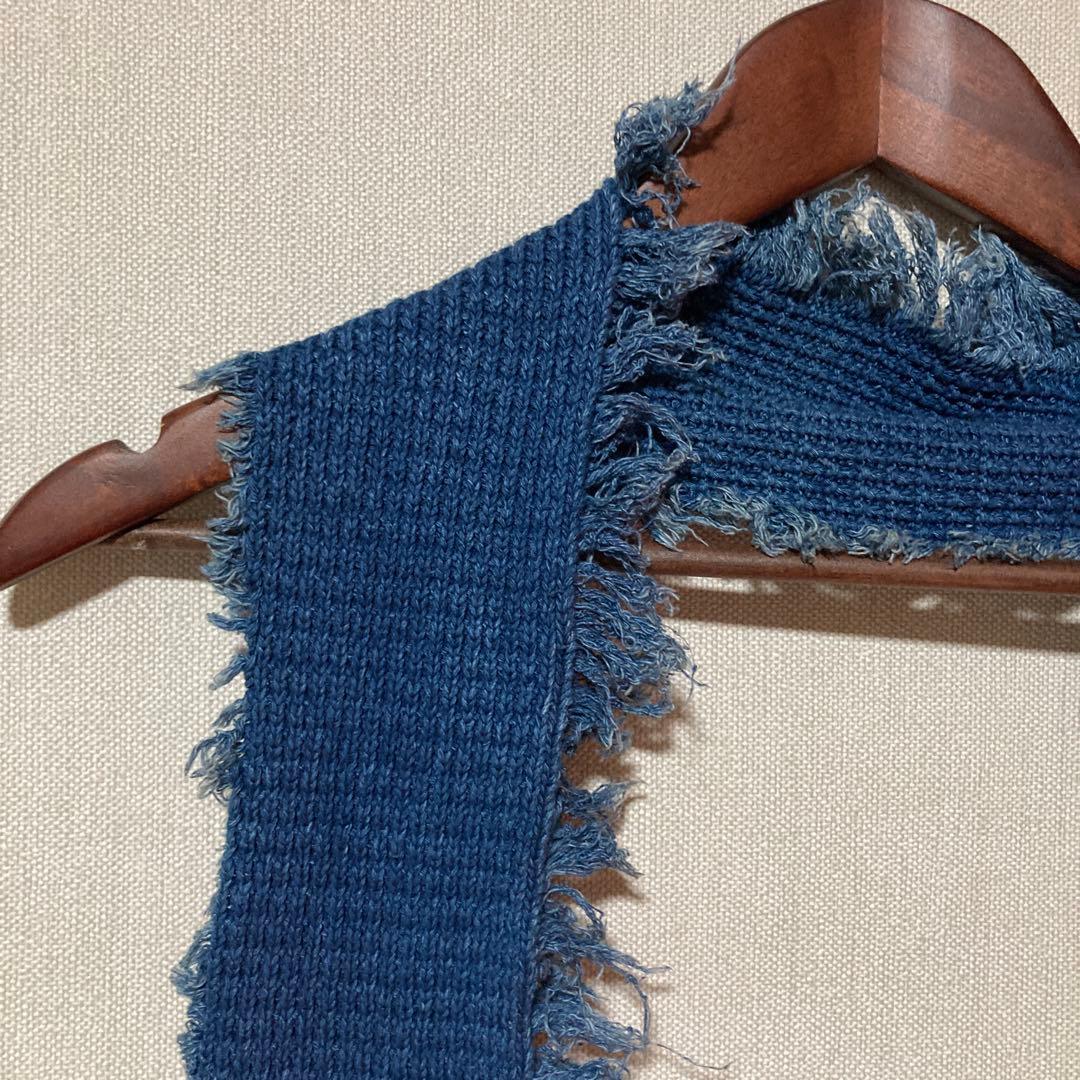 希少 70s usa コットンストール インディゴ ロサンゼルス製 ビンテージ