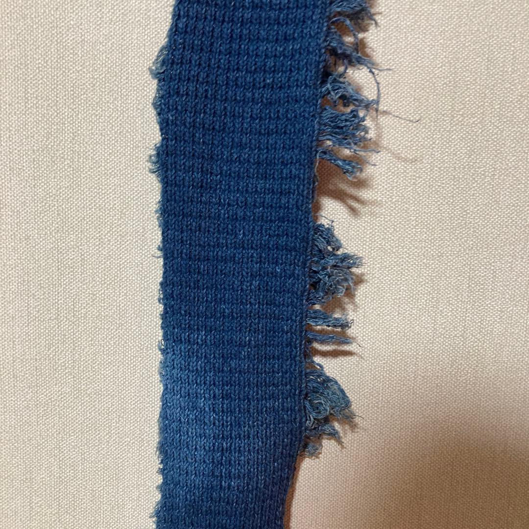 希少 70s usa コットンストール インディゴ ロサンゼルス製 ビンテージ