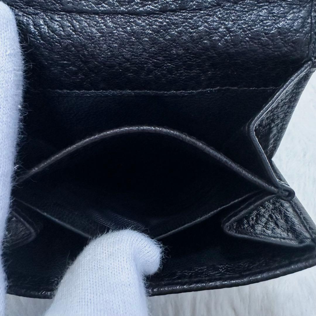 GUCCI グッチ 2つ折り財布 レザー ニュージャッキー シボ革 ゴールド金具