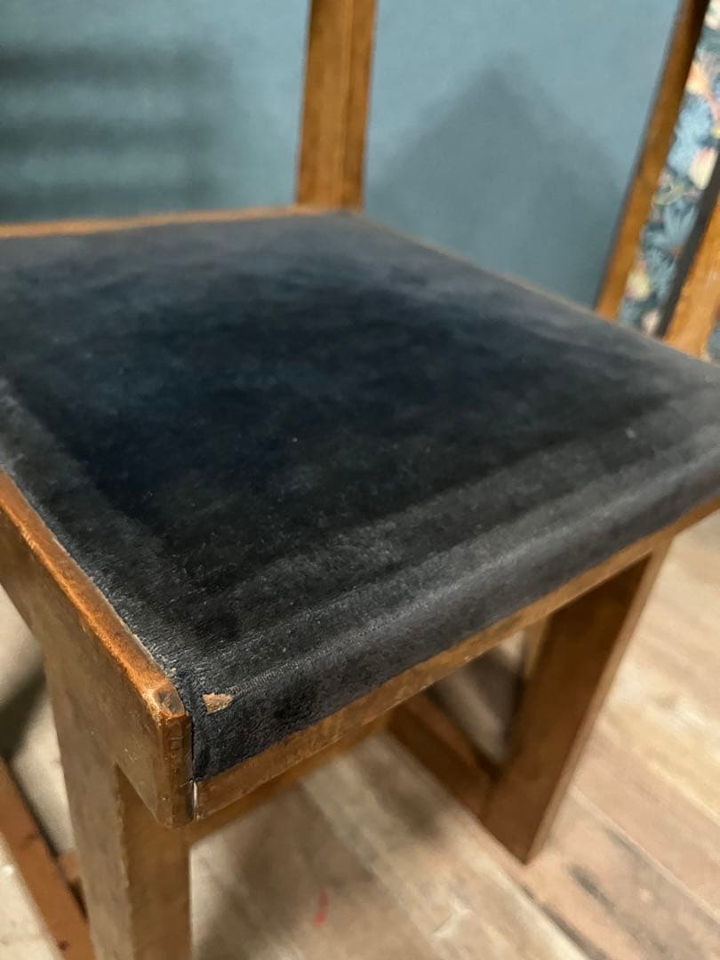 片袖机 デスク 椅子 セット 小ぶり 勉強机 昭和レトロ 当時物 インテリア