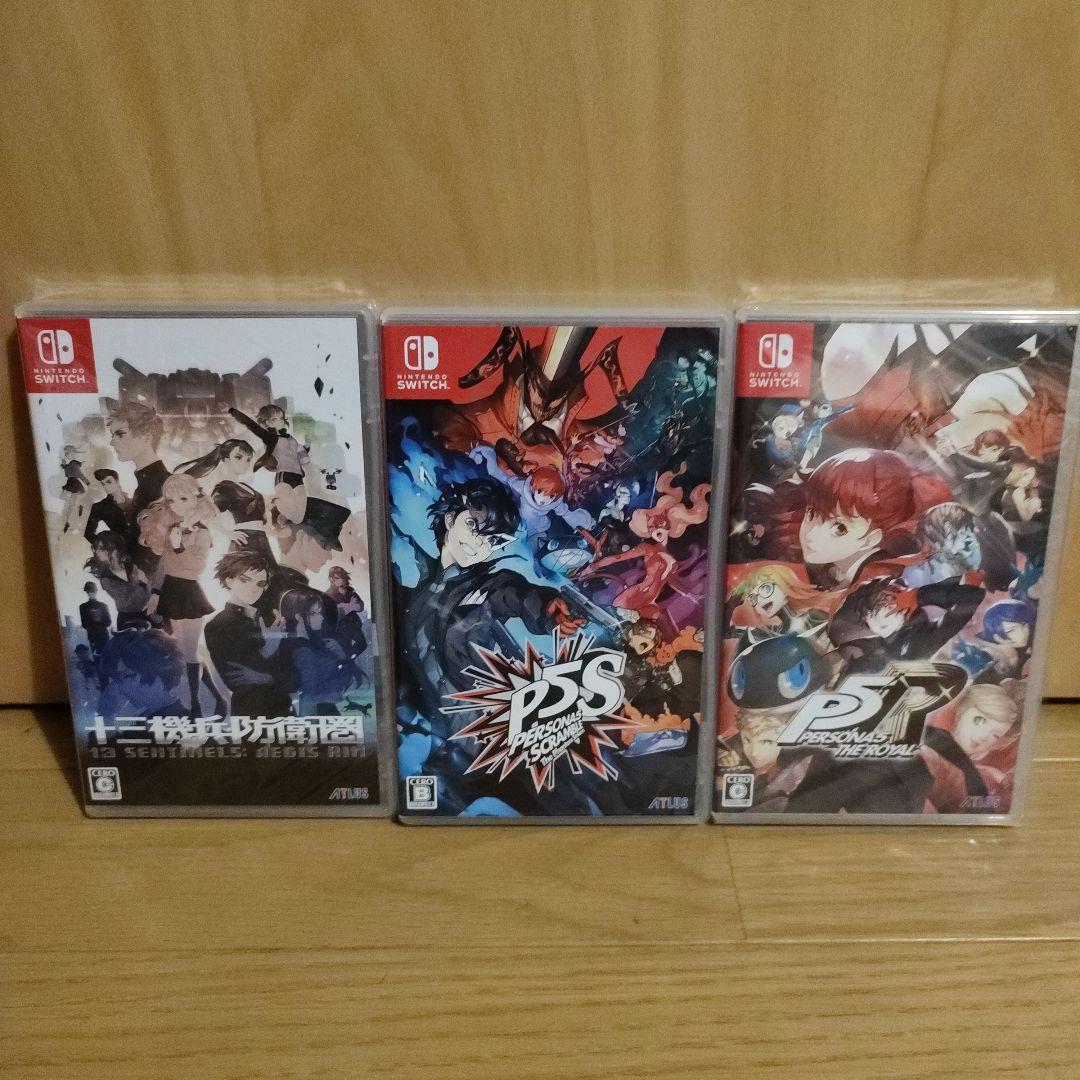 アトラス3本セット！ペルソナ5、ファントムストライカーズ、十三機兵防衛圏