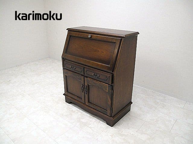 カリモク 「コロニアル」 ライティングビューロー 　書斎机/ライティングデスク