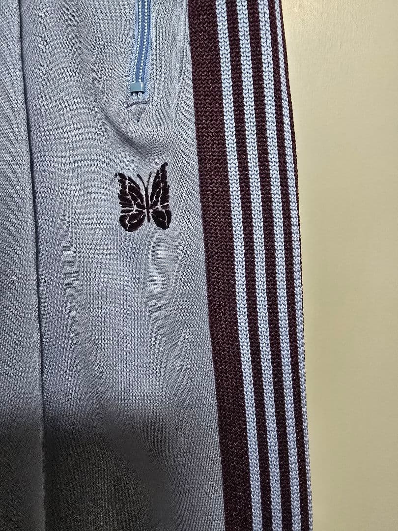 Needles トラックパンツ ストレート サックスブルー XS