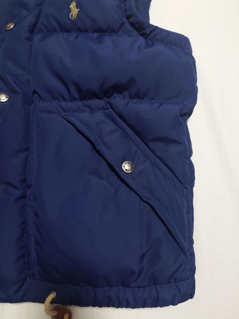 ポロラルフローレン ダウンベスト フード付き 肉厚 レディース