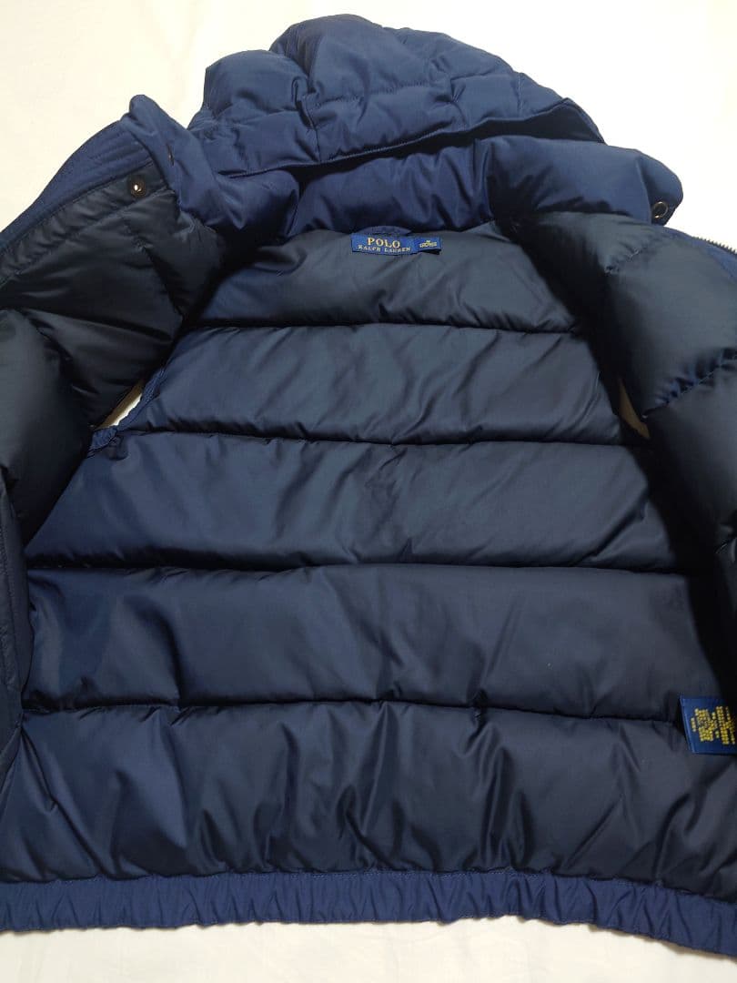 ポロラルフローレン ダウンベスト フード付き 肉厚 レディース