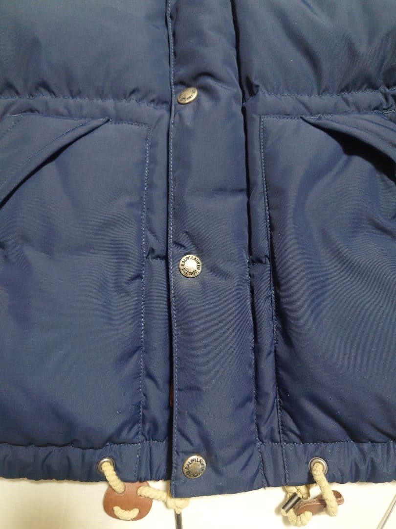 ポロラルフローレン ダウンベスト フード付き 肉厚 レディース