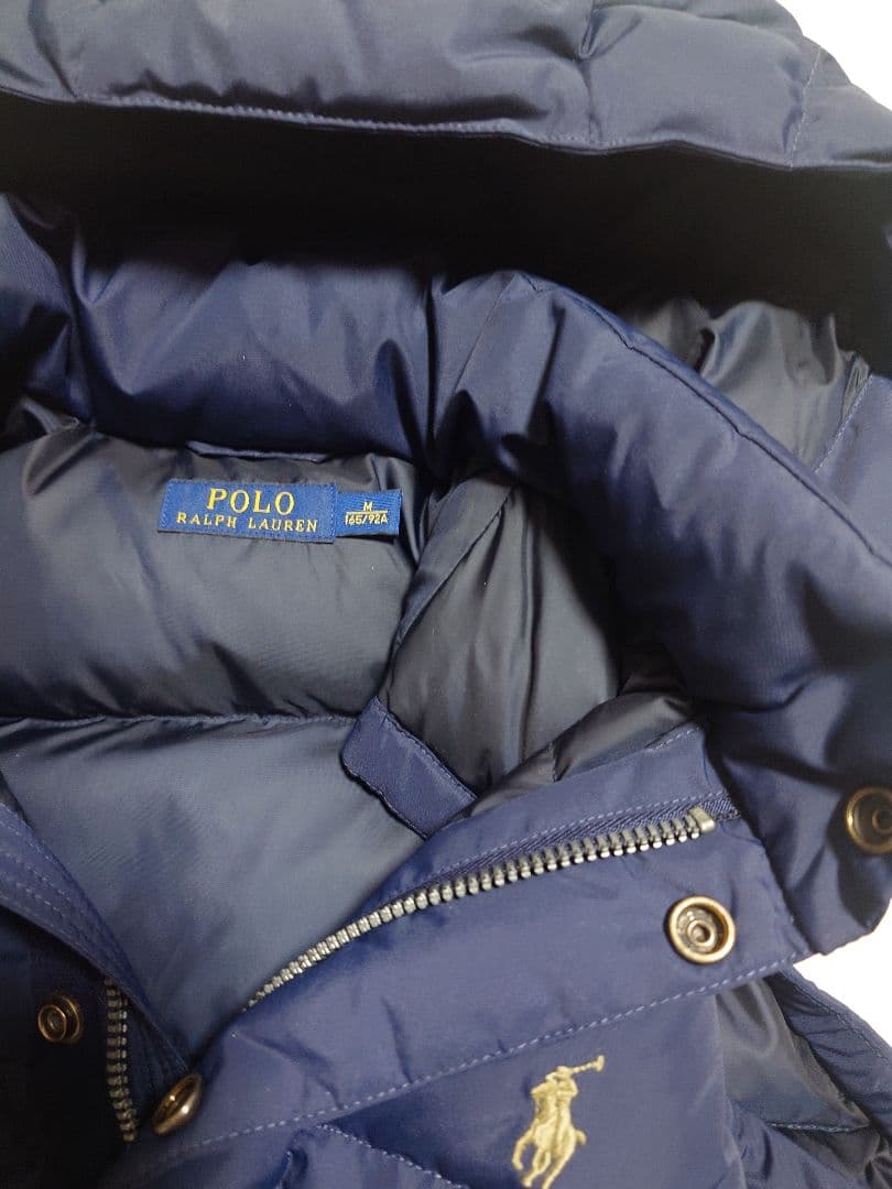 ポロラルフローレン ダウンベスト フード付き 肉厚 レディース