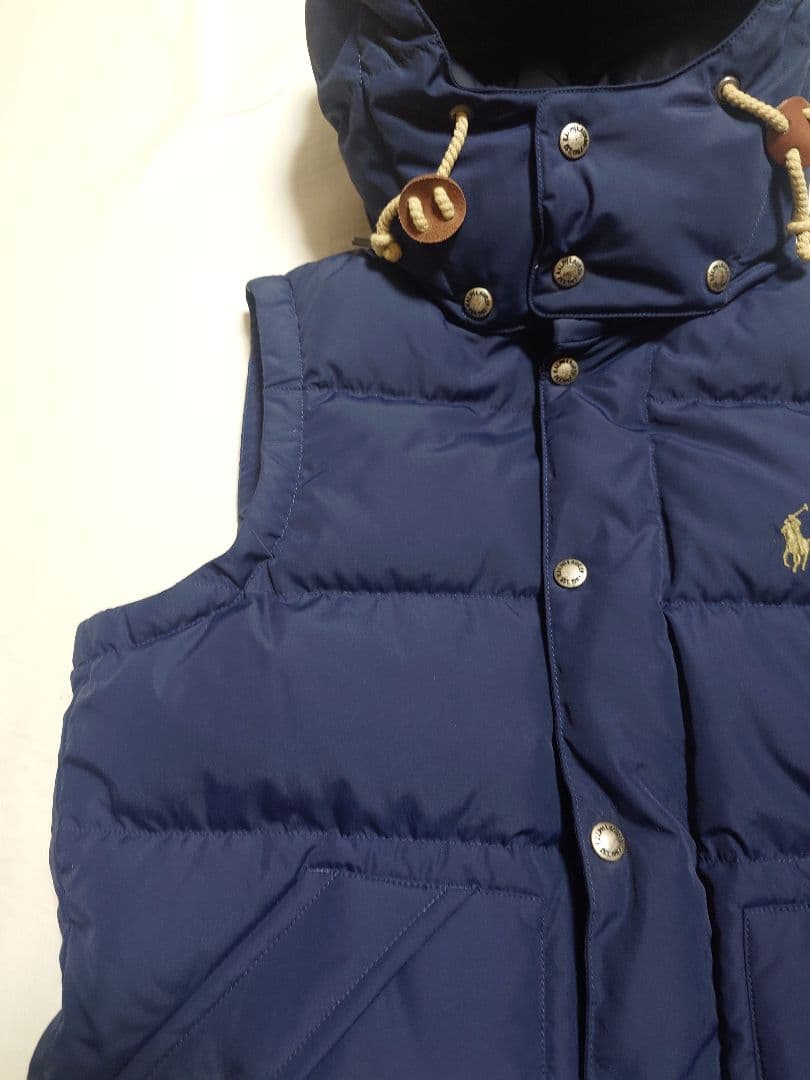 ポロラルフローレン ダウンベスト フード付き 肉厚 レディース