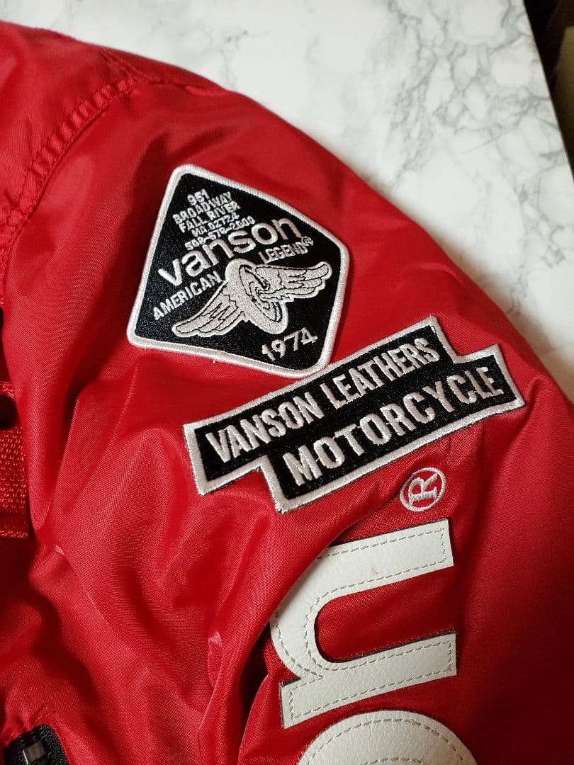 ゆ*き様 VANSON ライダー赤ジャケット