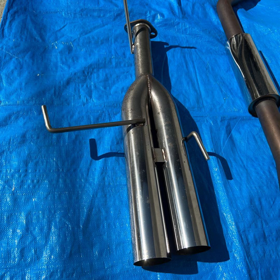 S15 シルビア　中間タイコ付き　デュアル　マフラー　排気漏れなし
