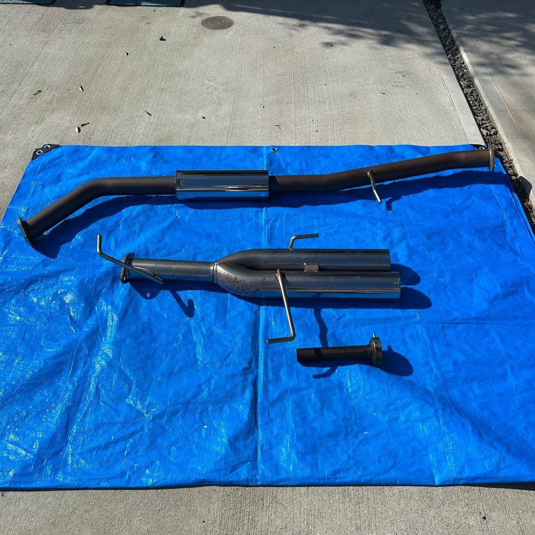 S15 シルビア　中間タイコ付き　デュアル　マフラー　排気漏れなし