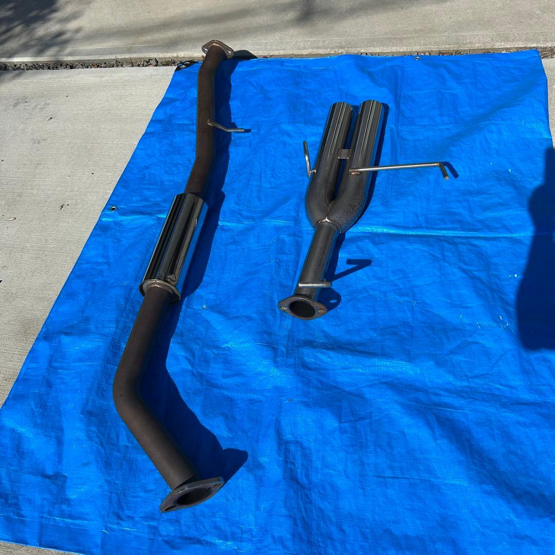 S15 シルビア　中間タイコ付き　デュアル　マフラー　排気漏れなし