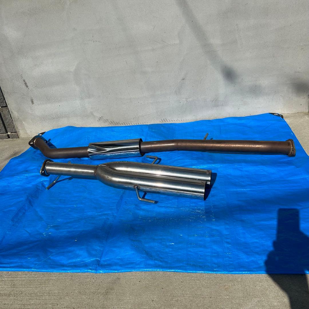 S15 シルビア　中間タイコ付き　デュアル　マフラー　排気漏れなし