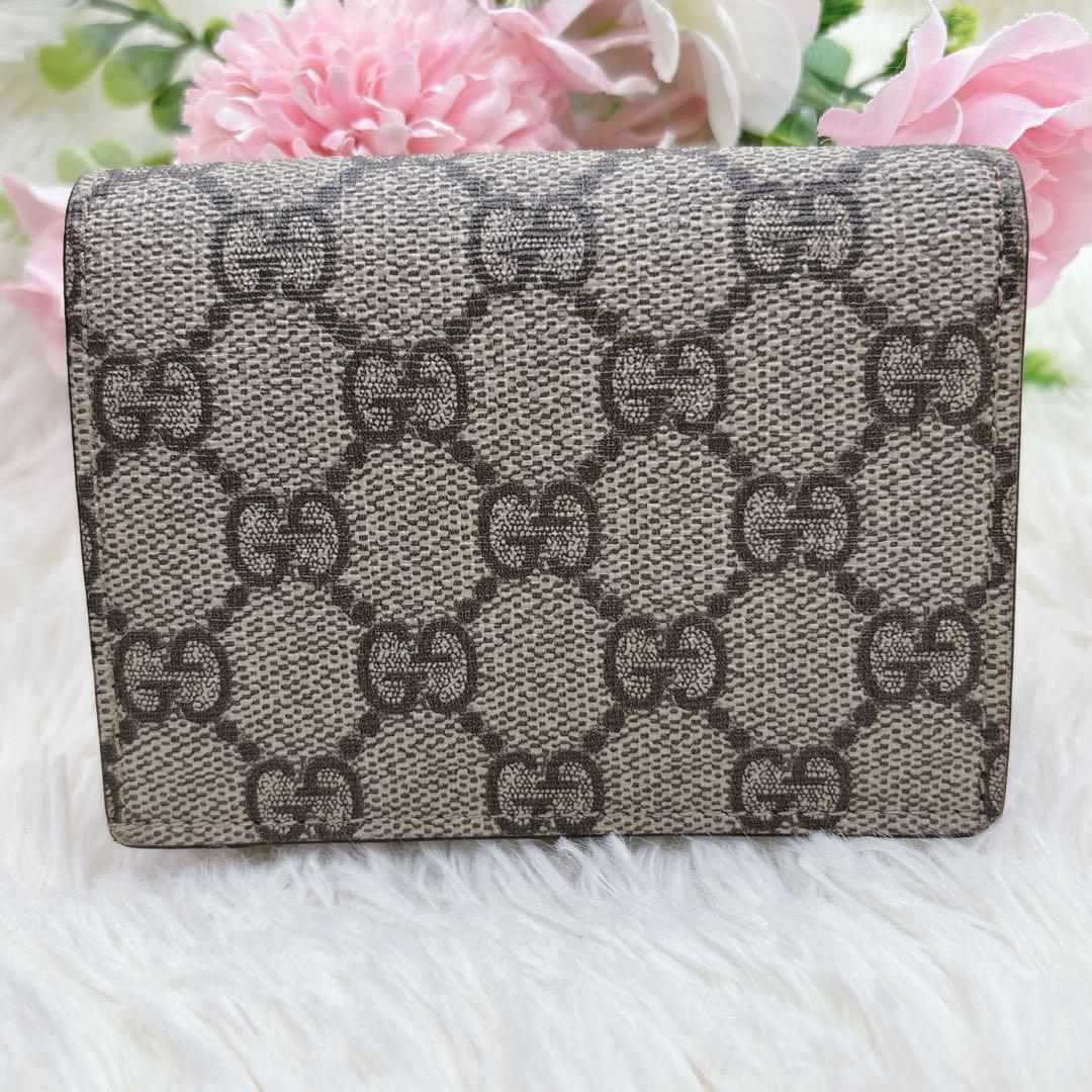 希少/美品✨GUCCI グッチ ミスティックキャット 折り財布 GGスプリーム
