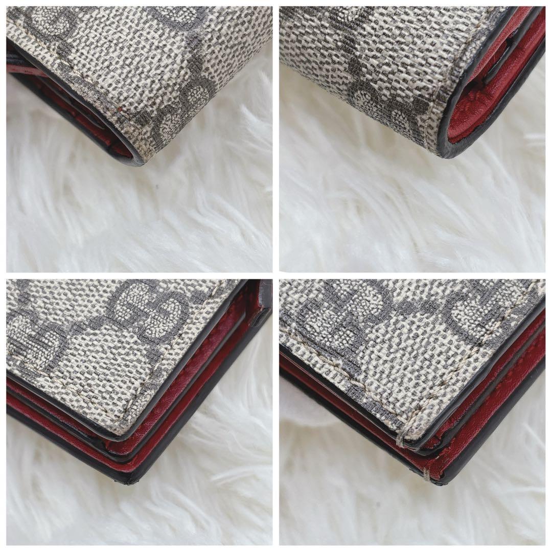 希少/美品✨GUCCI グッチ ミスティックキャット 折り財布 GGスプリーム