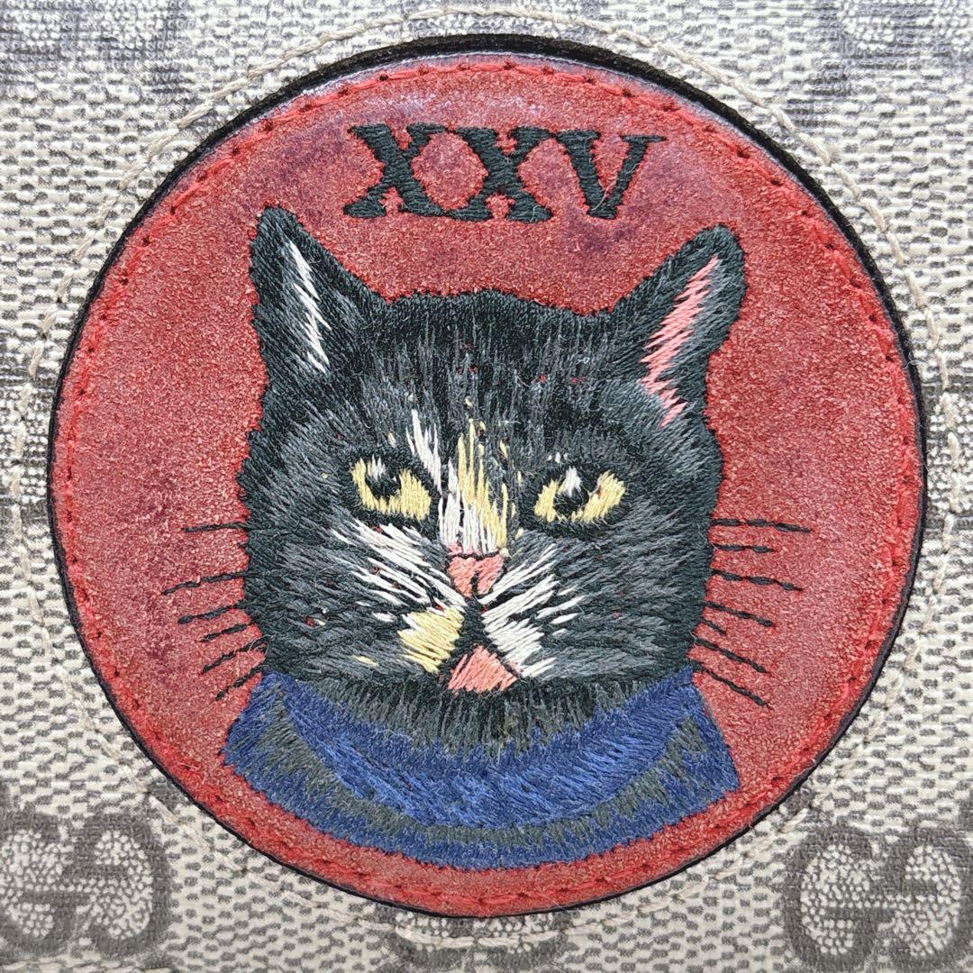 希少/美品✨GUCCI グッチ ミスティックキャット 折り財布 GGスプリーム