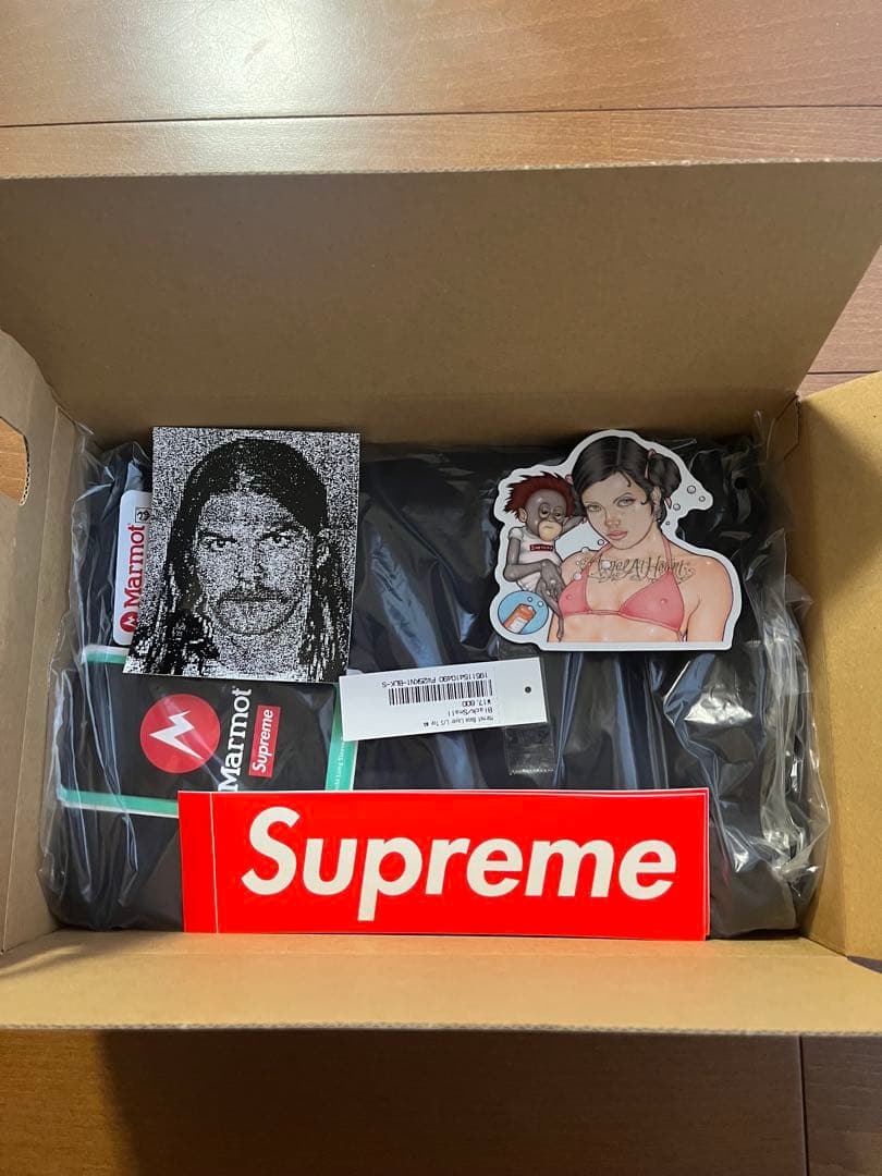 Supreme/Marmot ブラック ロングスリーブ Tシャツ Sサイズ