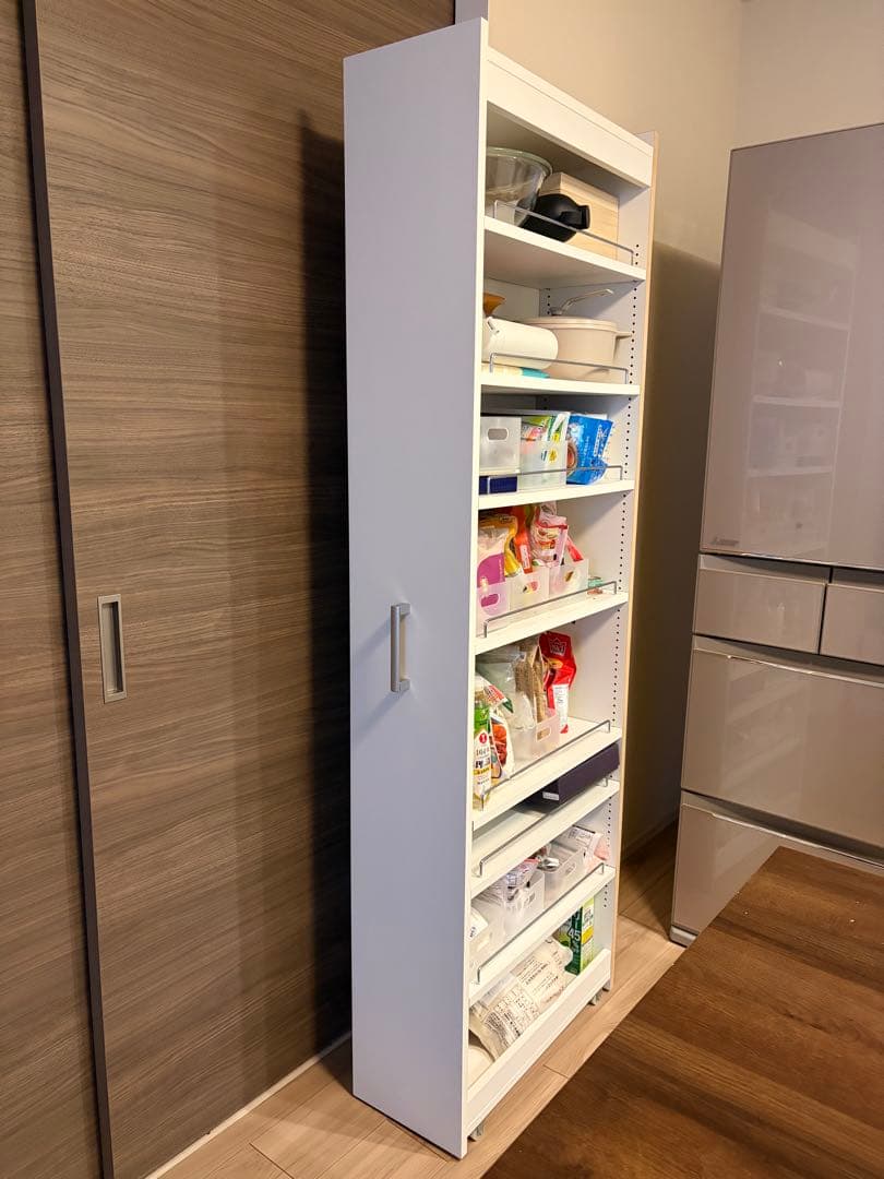 れいと 【期間限定出品】リバーシブルキッチン隙間ワゴン ベルメゾン