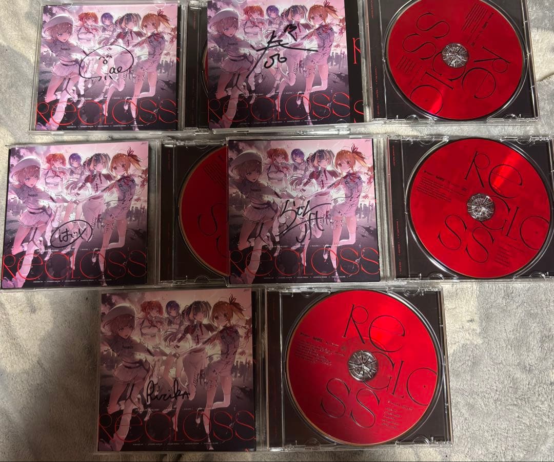 直筆サイン　5種コンプ　regloss　Album　ホロライブ　数量限定