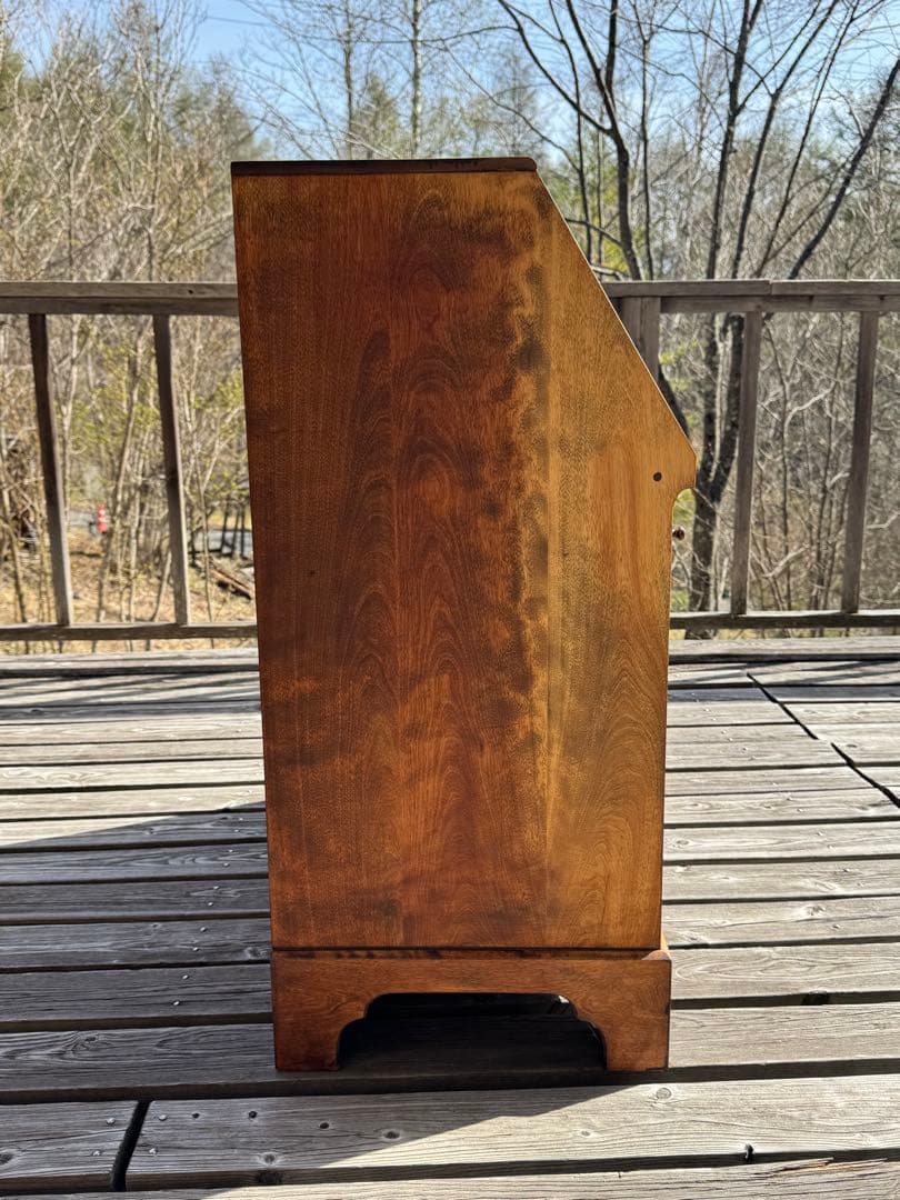 ♪北海道民藝家具♪ライティングビューロー♪総天然木♪塗装アレンジ品♪