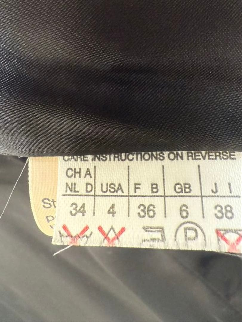 ヘリンボーン柄ロングコート ファー襟付き