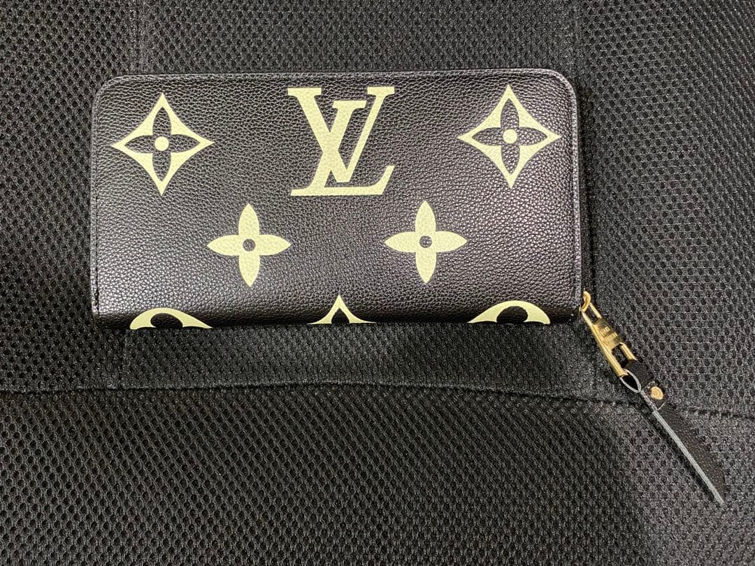 Louis Vuitton ファスナー式財布 ブラック/イエロー