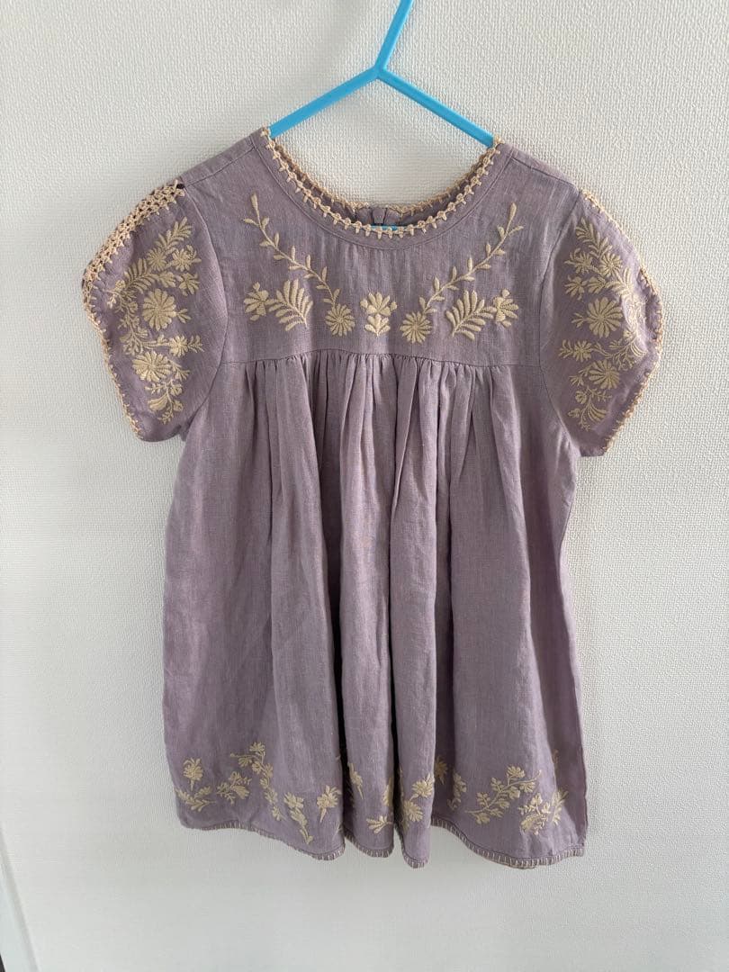 Apolina＊刺繍ワンピース　5-7Y