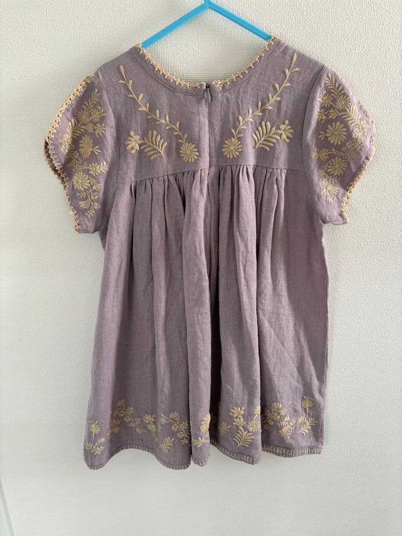 Apolina＊刺繍ワンピース　5-7Y