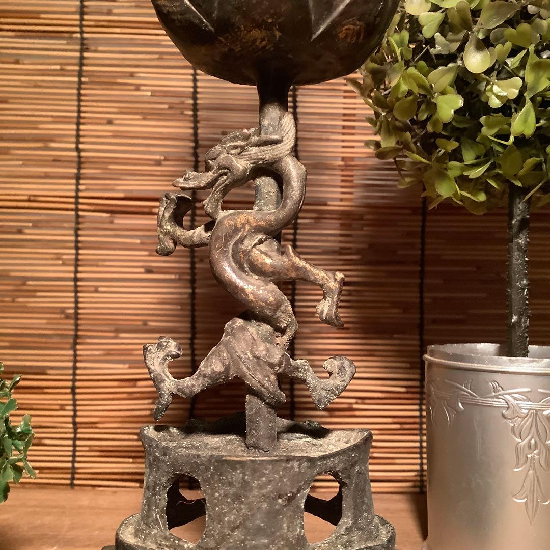 中国・北魏「天上界・阿弥陀如来」龍神・隋・唐・三重方形座・鍍金黄銅