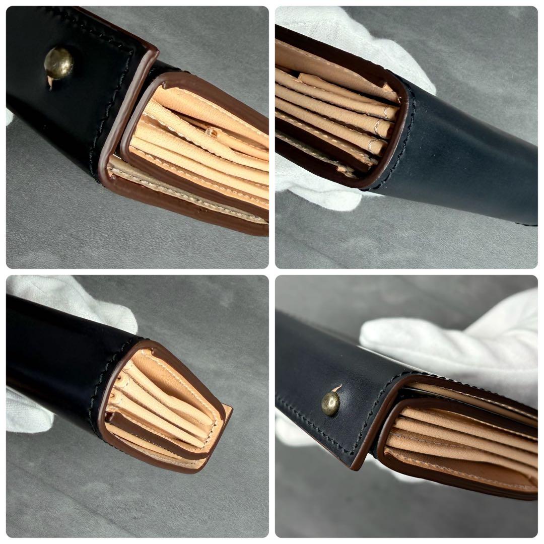 【付属品完備】m+ エムピウ ミッレフォッリエ2 コードバン 黒