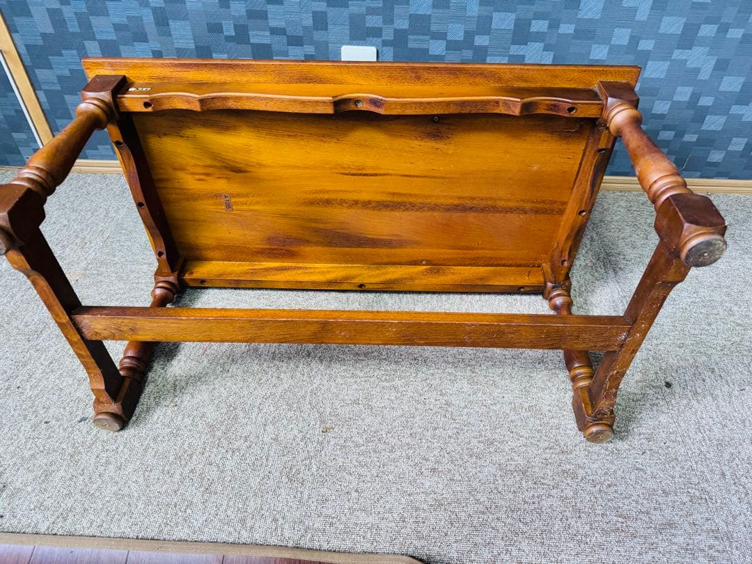 カリモク Karimoku レトロ 家具 テレフォンベンチ チェア 電話台 収納