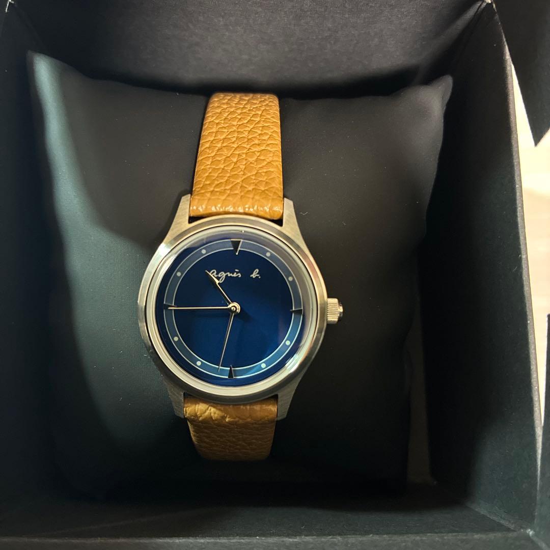 Agnes b×SEIKO 青文字盤 腕時計(クォーツ)