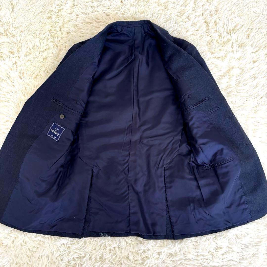 極美品ビームスF Beams ビジネスセットアップスーツ2Bテーラードジャケット