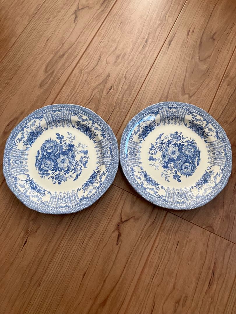 バーレイ　フローラ　プレート２枚セット 　※2月末までの特別出品