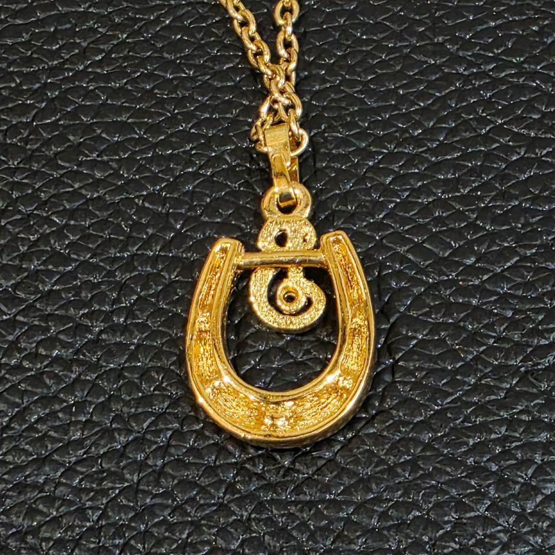 美品✨BURBERRYSバーバリー ホースシュー ネックレス Bロゴ ゴールド