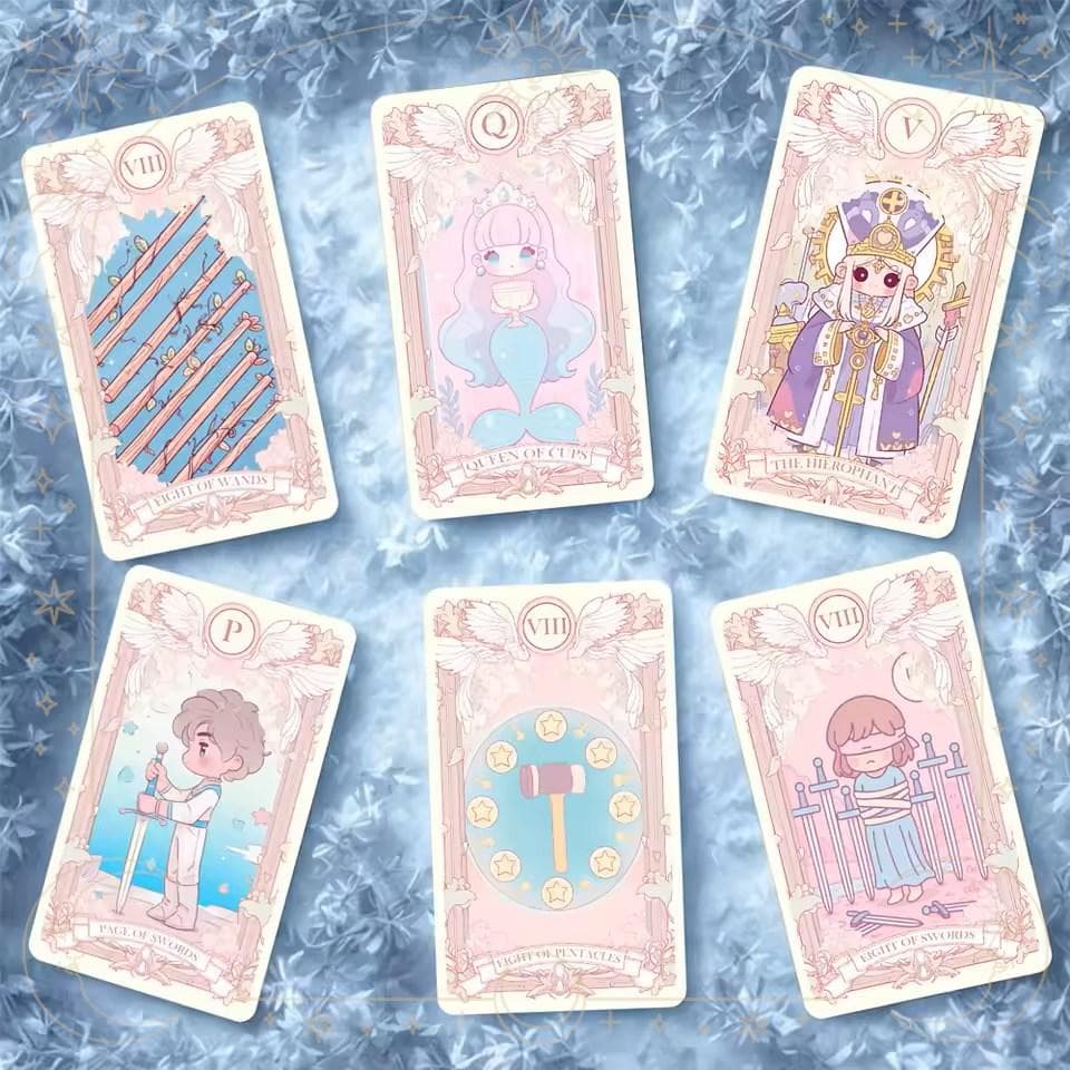 【正規品タロットカード】魔法少女の世界観✨ゆめ可愛い＆パステルファンタジーデッキ