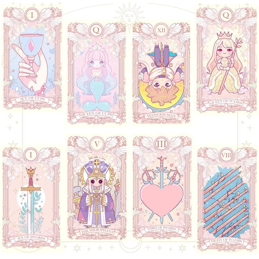 【正規品タロットカード】魔法少女の世界観✨ゆめ可愛い＆パステルファンタジーデッキ