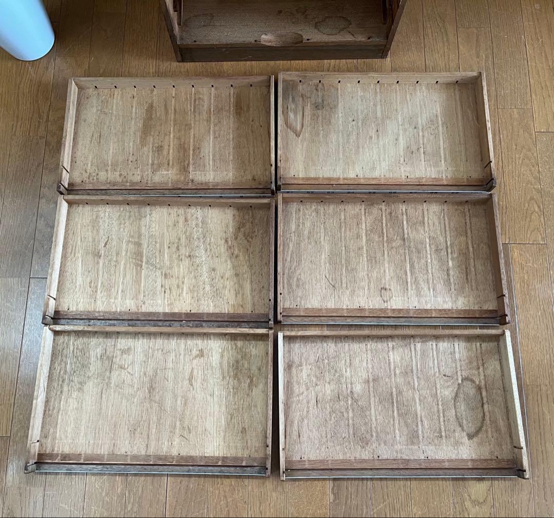 ◆アンティーク◆ 木製ショーケース　　縫製系　昭和レトロ　ディスプレイ