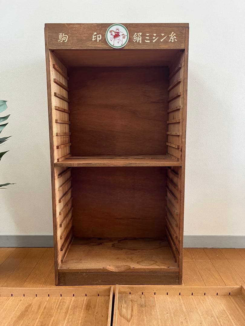 ◆アンティーク◆ 木製ショーケース　　縫製系　昭和レトロ　ディスプレイ