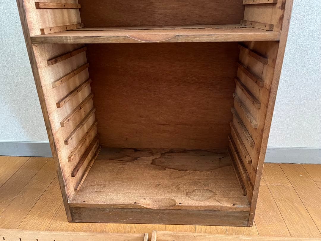 ◆アンティーク◆ 木製ショーケース　　縫製系　昭和レトロ　ディスプレイ