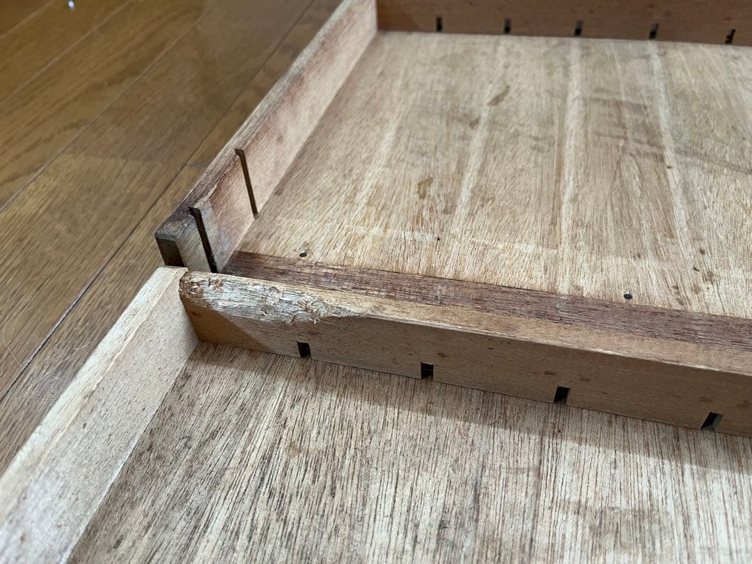 ◆アンティーク◆ 木製ショーケース　　縫製系　昭和レトロ　ディスプレイ