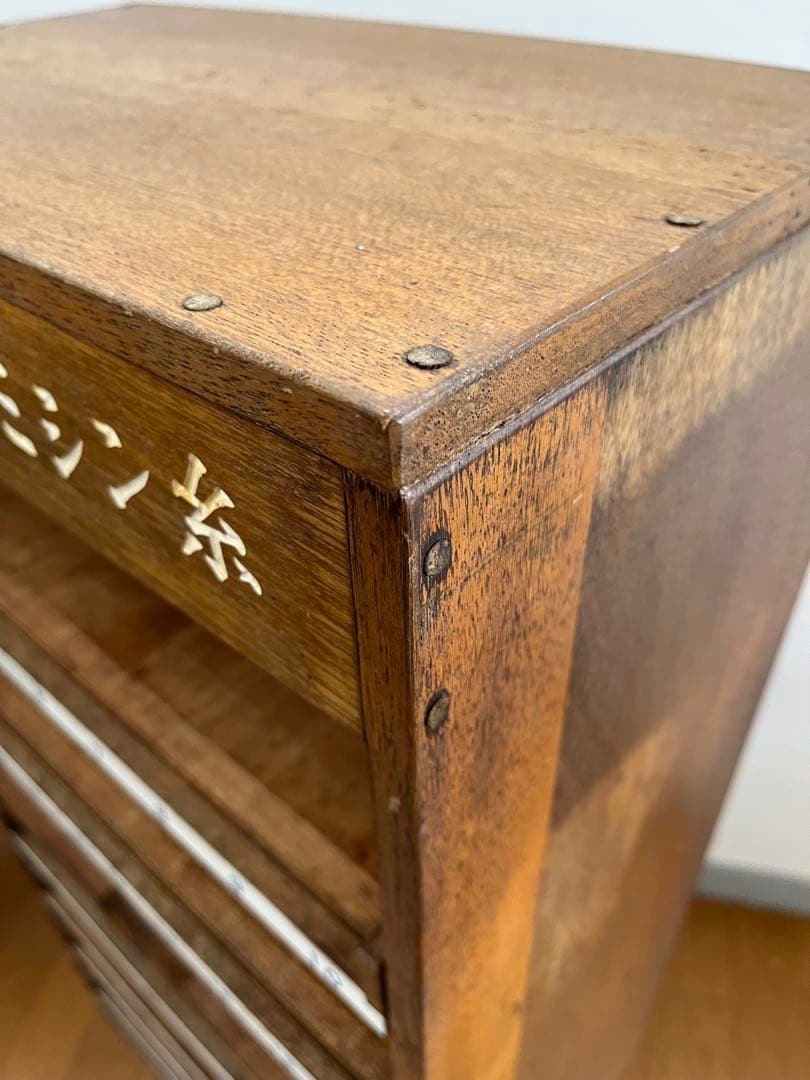 ◆アンティーク◆ 木製ショーケース　　縫製系　昭和レトロ　ディスプレイ