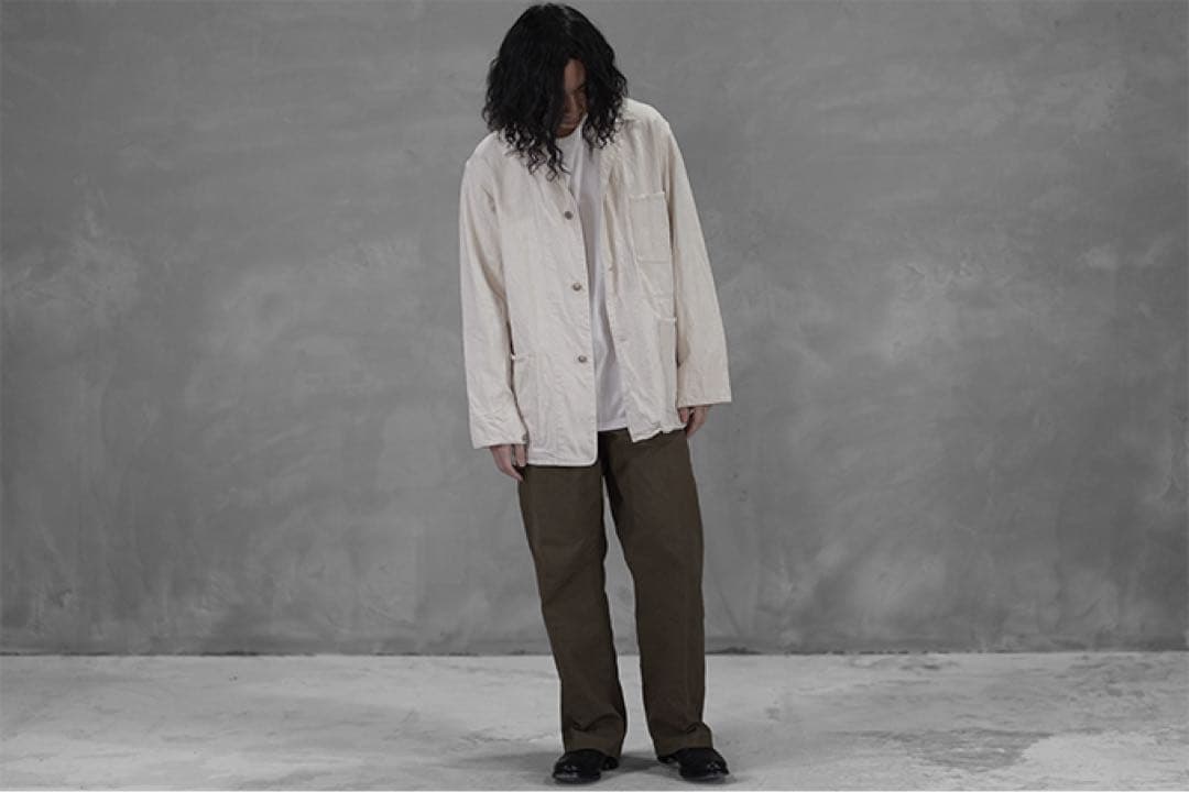 Comoli コモリ　カバーオールジャケット　ホワイト