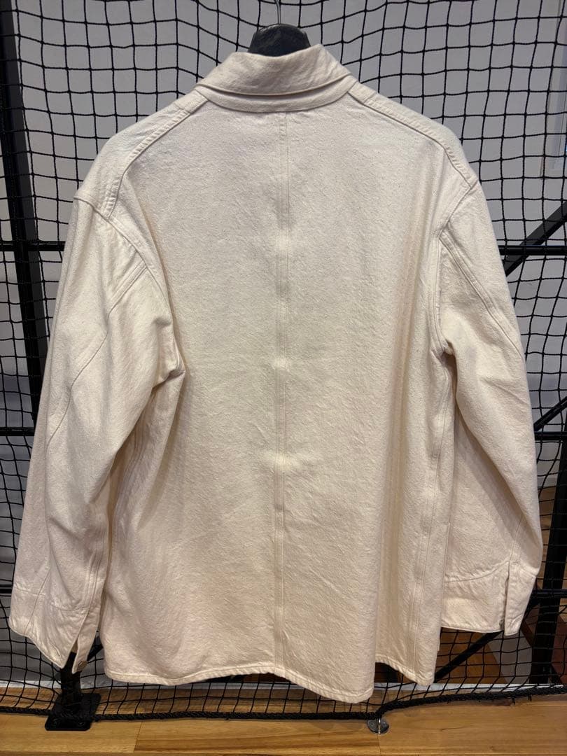 Comoli コモリ　カバーオールジャケット　ホワイト