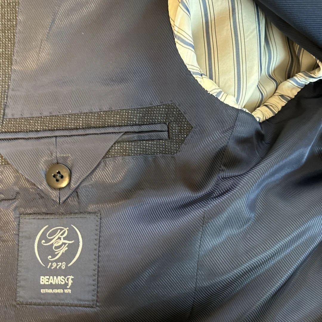 ビームスF ダークネイビー 秋冬 ビジネススーツ クリーニング済