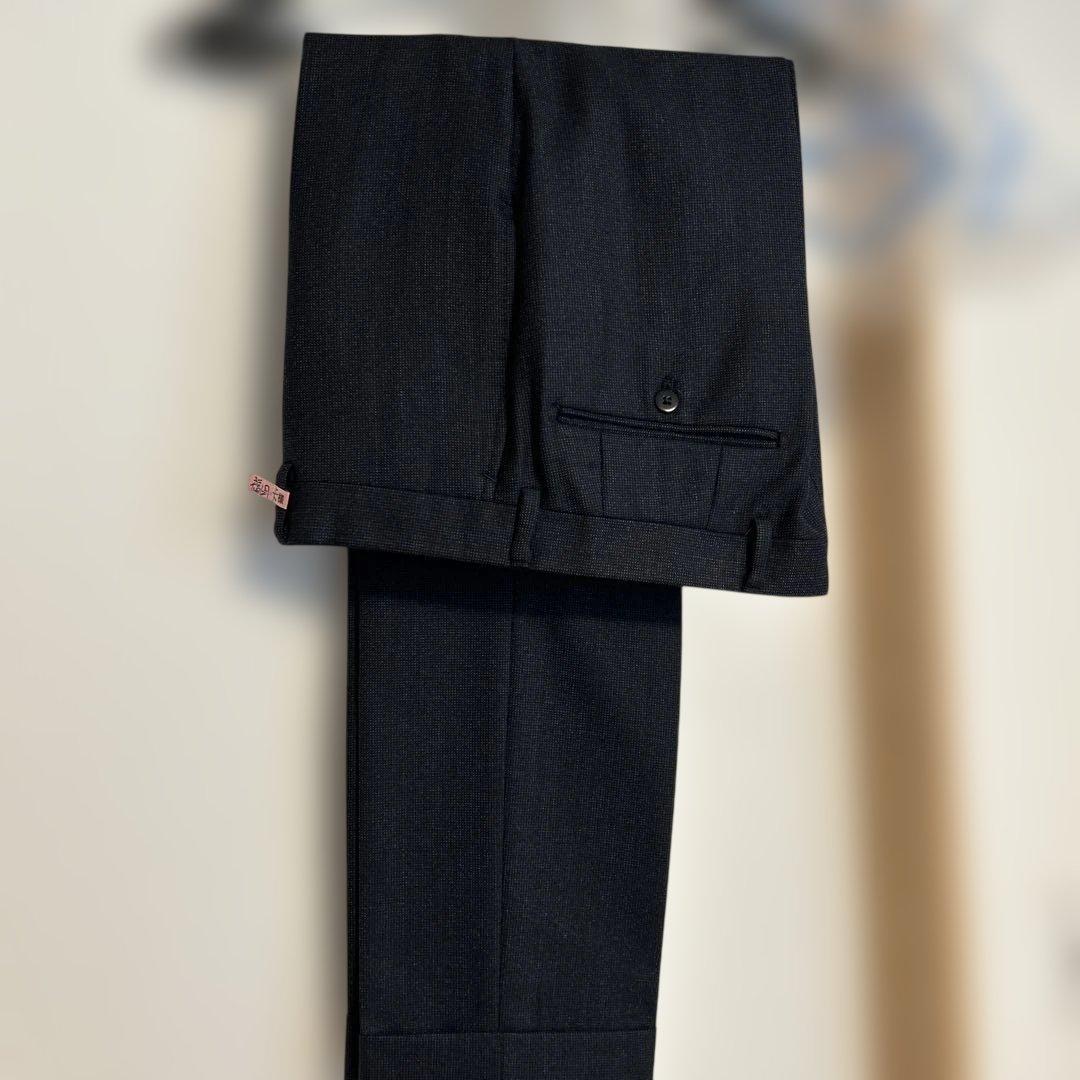 ビームスF ダークネイビー 秋冬 ビジネススーツ クリーニング済