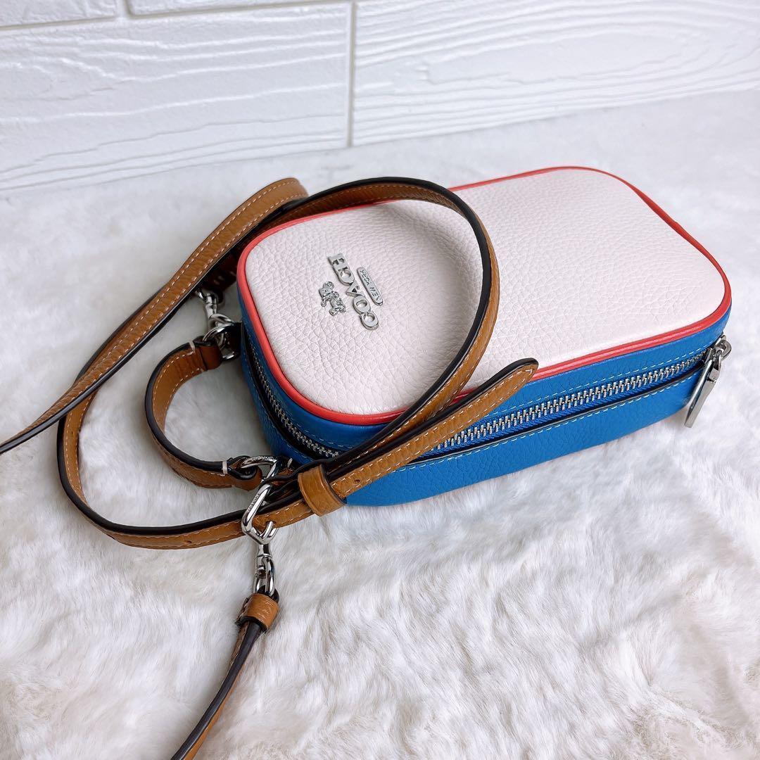 未使用☆COACHコーチ 2wayショルダーカメラバッグ スマホ マルチカラー.